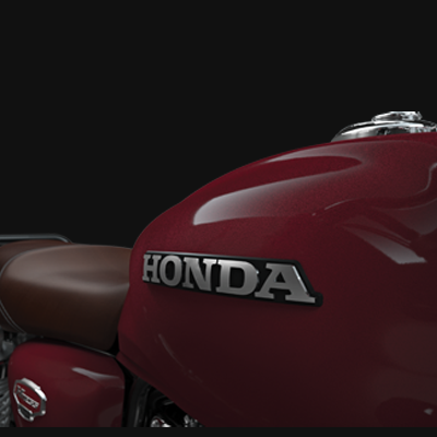 Fuel Tank with Bold Honda Emblem