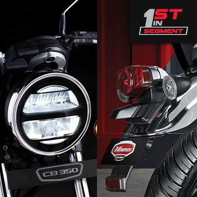 Full LED Head Lamp and Tail Lamp With Fire Ring