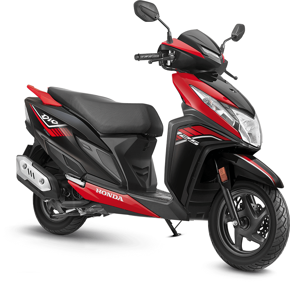 Sports Red Honda Dio 125