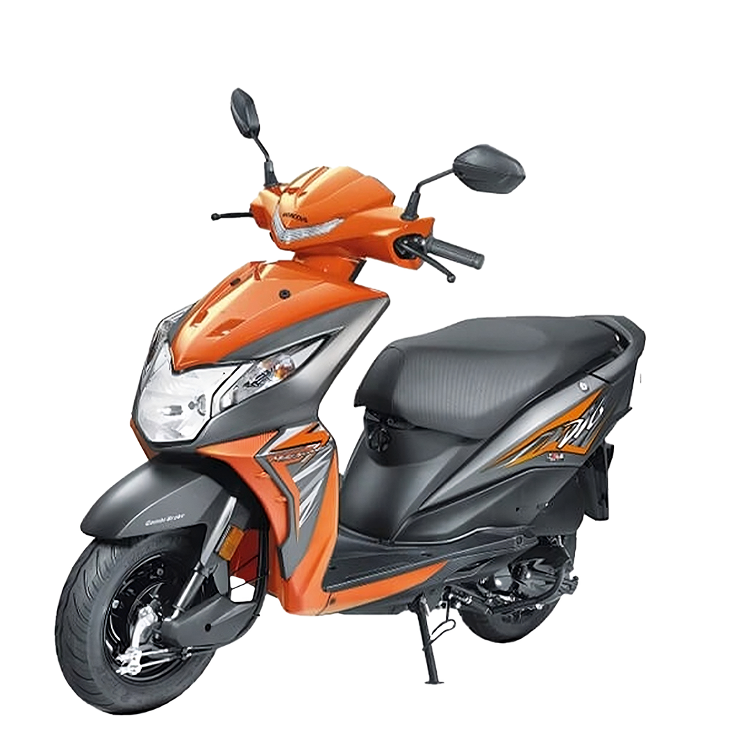 Vibrant Orange Honda DIO